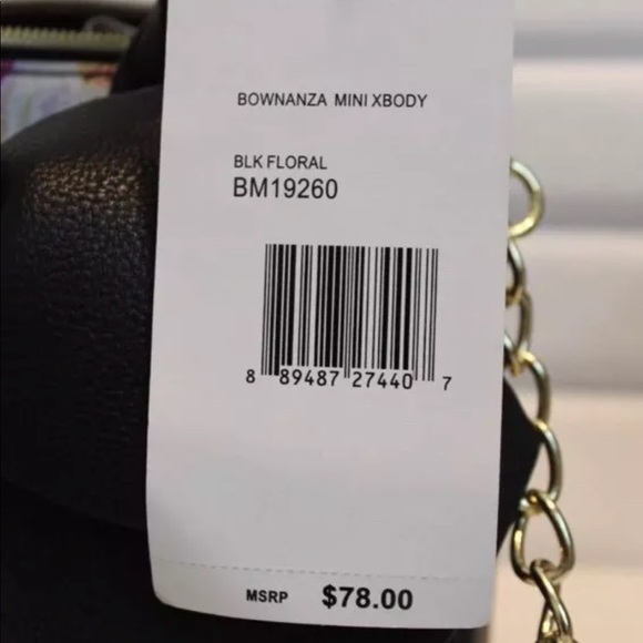 ❌❌❌-SOLDBetsy Johnson Bownanza Crossbody Purse Fl - Picture 2 of 6